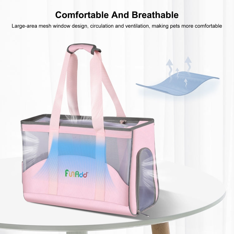 FUNADD Portable Breathable Pet Bag Outdoor Shoulder Tote Bag