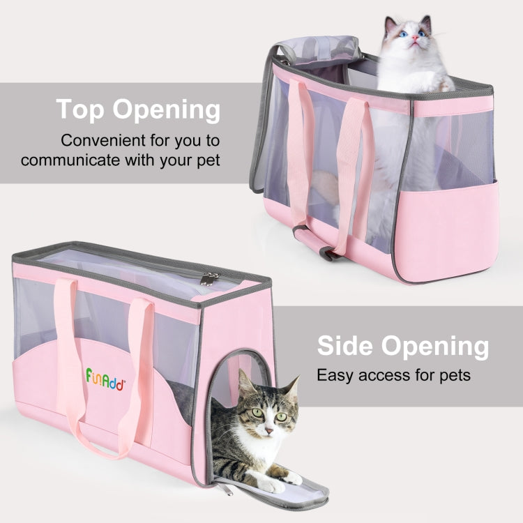 FUNADD Portable Breathable Pet Bag Outdoor Shoulder Tote Bag
