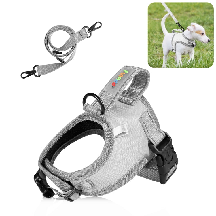 FunAdd Traction Rope Reflective Breathable Nylon Pet Vest Dog Harness, Size: S