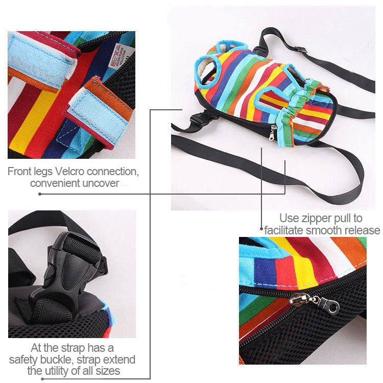 Front Pet Carrier Dog Backpack Bag, Size:L