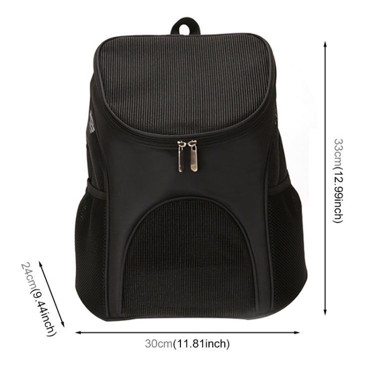 Portable Folding Nylon Breathable Pet Carrier Backpack, Size: 33 x 30 x 24cm