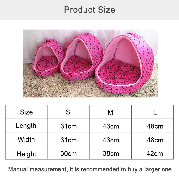 Small Pet Dogs Cats House Creative Yurt Shape Dog House, Size: L, 42*48*48cm