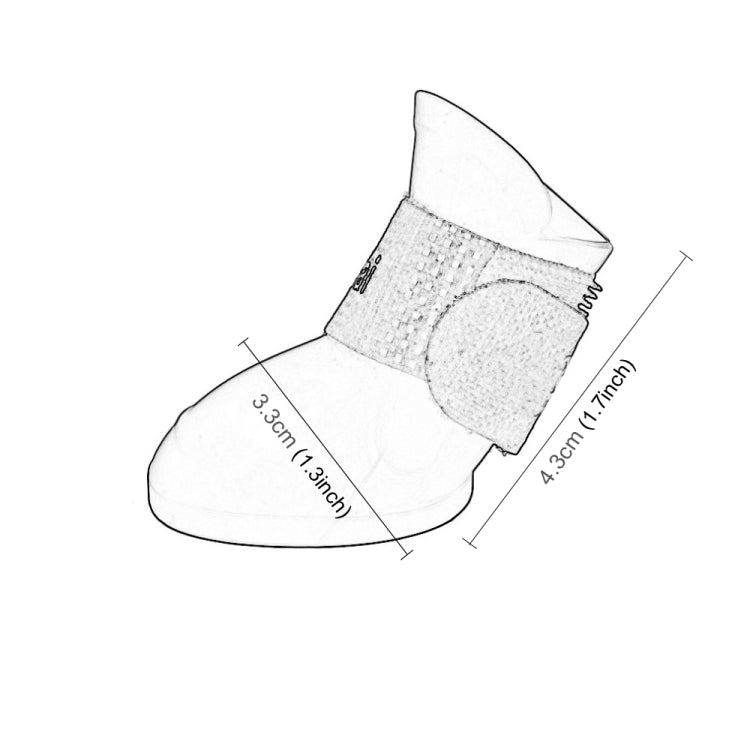 Lovely Pet Dog Shoes Puppy Candy Color Rubber Boots Waterproof Rain Shoes, S, Size: 4.3 x 3.3cm