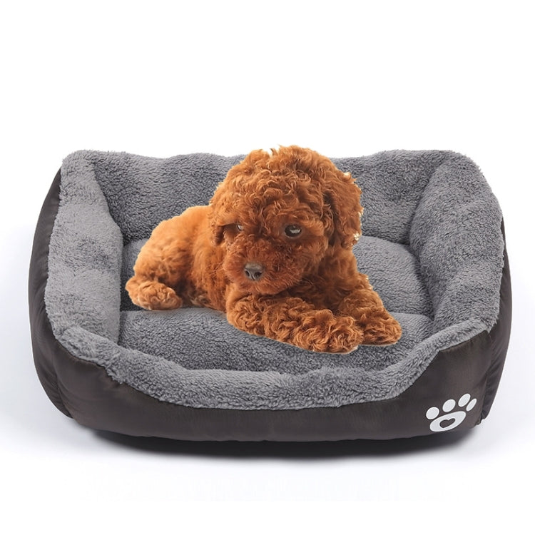 Candy Color Four Seasons Genuine Warm Pet Dog Kennel Mat Teddy Dog Mat, Size: M, 54×42×12cm
