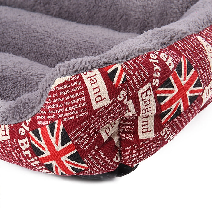 Candy Color Four Seasons Genuine Warm Pet Dog Kennel Mat Teddy Dog Mat, Size: M, 54×42×12cm
