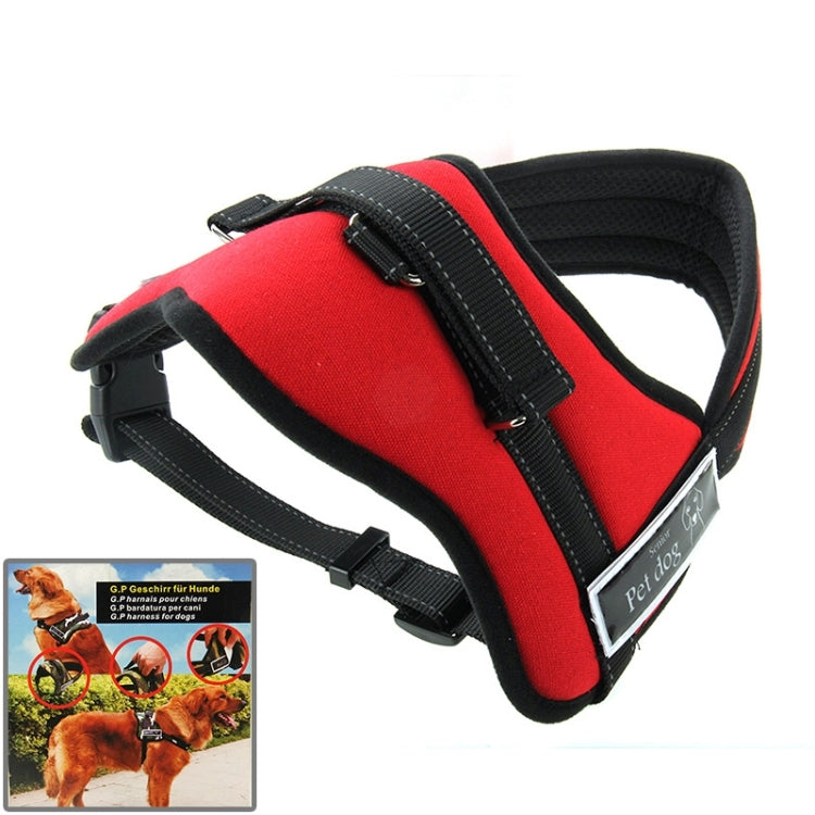 Soft Thicken Pet Chest Suspenders Dog Traction Rope, Size: M (50-65cm)