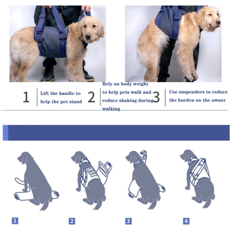 Pet Leash Senior Dogs Walking Aids Chest Harness