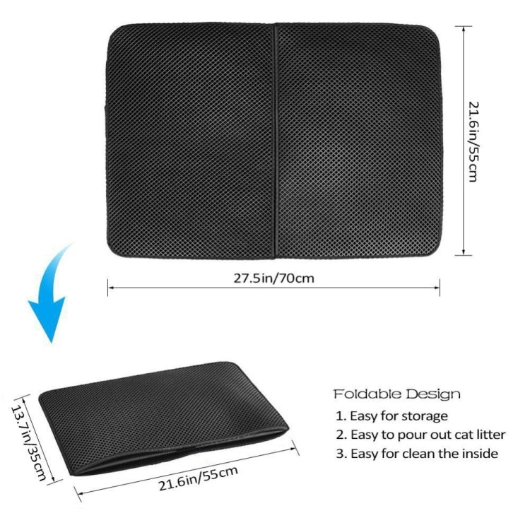 Waterproof Pet Cat Litter Mat EVA Double Layer Cat Litter Trapping Pets Mat Pad Bottom Non-slip Pet Litter Cat Mat