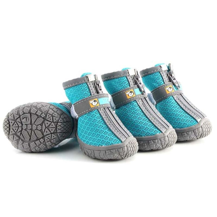 4 PCS / Set Breathable Non-slip Wear-resistant Dog Shoes Pet Supplies