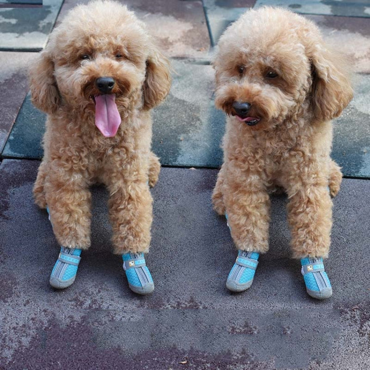 4 PCS / Set Breathable Non-slip Wear-resistant Dog Shoes Pet Supplies