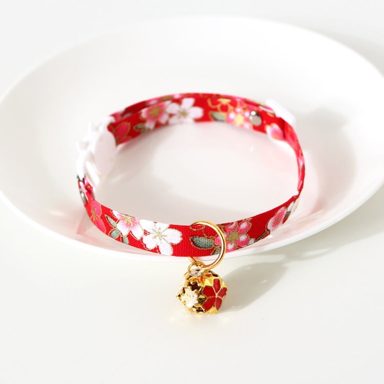 Adjustable Pet Flower Hollow Bell Collar Cat Dog Collar Accessories