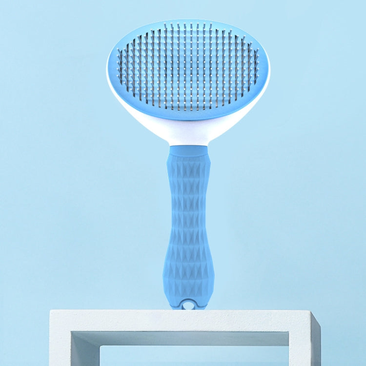 Stainless Steel Needle Automatic Cleaning Pet Hair Removal Dog Brush Pet Comb