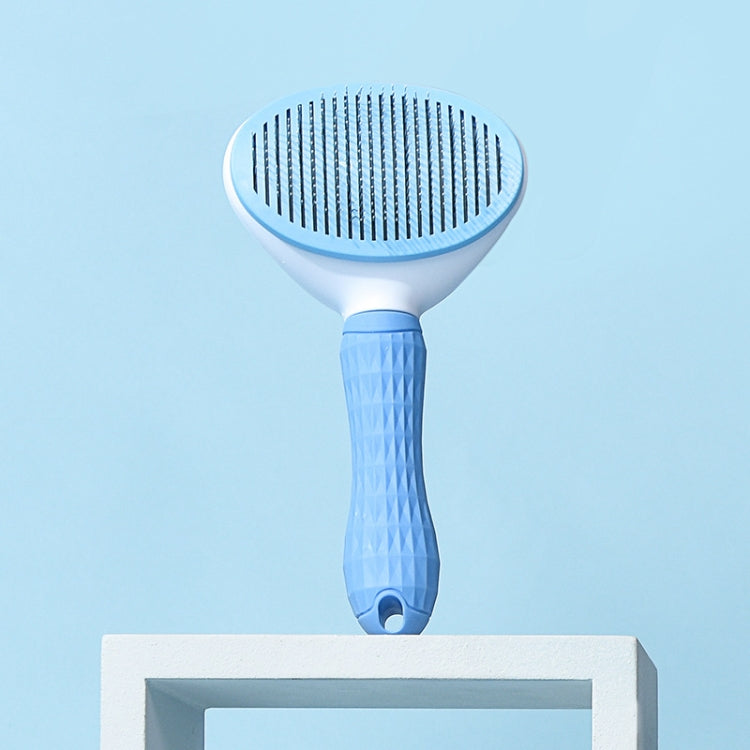 Stainless Steel Needle Automatic Cleaning Pet Hair Removal Dog Brush Pet Comb