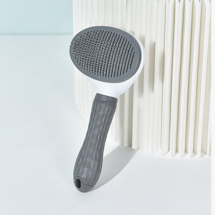 Stainless Steel Needle Automatic Cleaning Pet Hair Removal Dog Brush Pet Comb