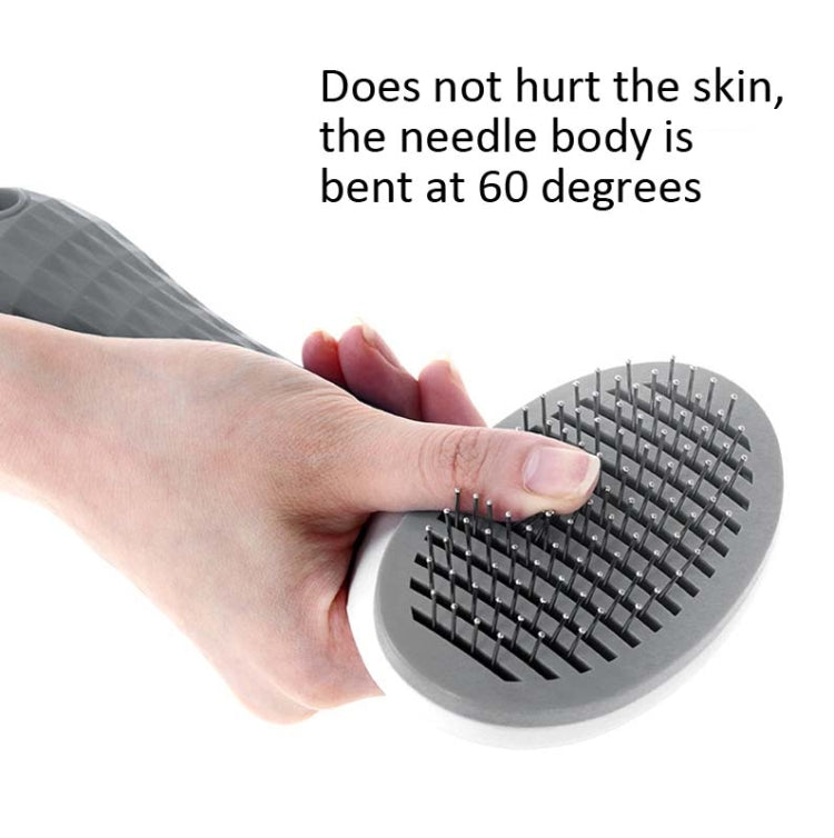 Stainless Steel Needle Automatic Cleaning Pet Hair Removal Dog Brush Pet Comb