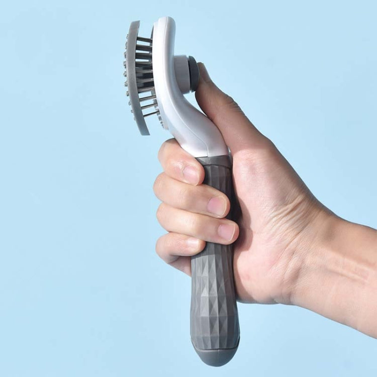 Stainless Steel Needle Automatic Cleaning Pet Hair Removal Dog Brush Pet Comb