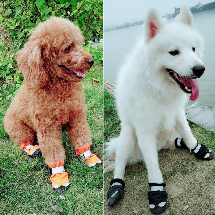 Pet Waterproof Non-Slip Wear-Resistant Snow Boots Four Seasons Dog Shoes