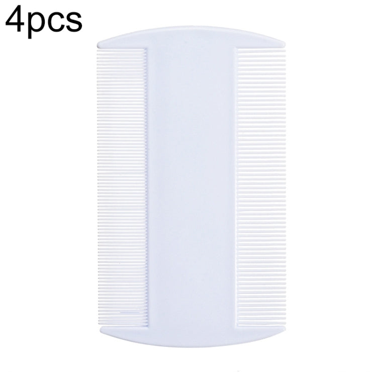 4pcs Pet Comb Double-Sided Comb Dog Cleaning Supplies Cat Comb Pet Grooming Supplies