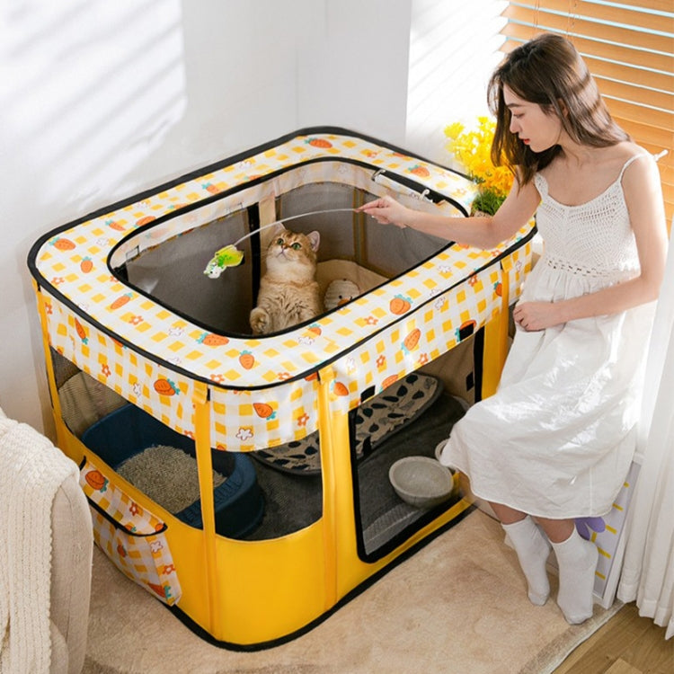 Rectangular Foldable Pet Fence Dog and Cat Litter Pet Delivery Room