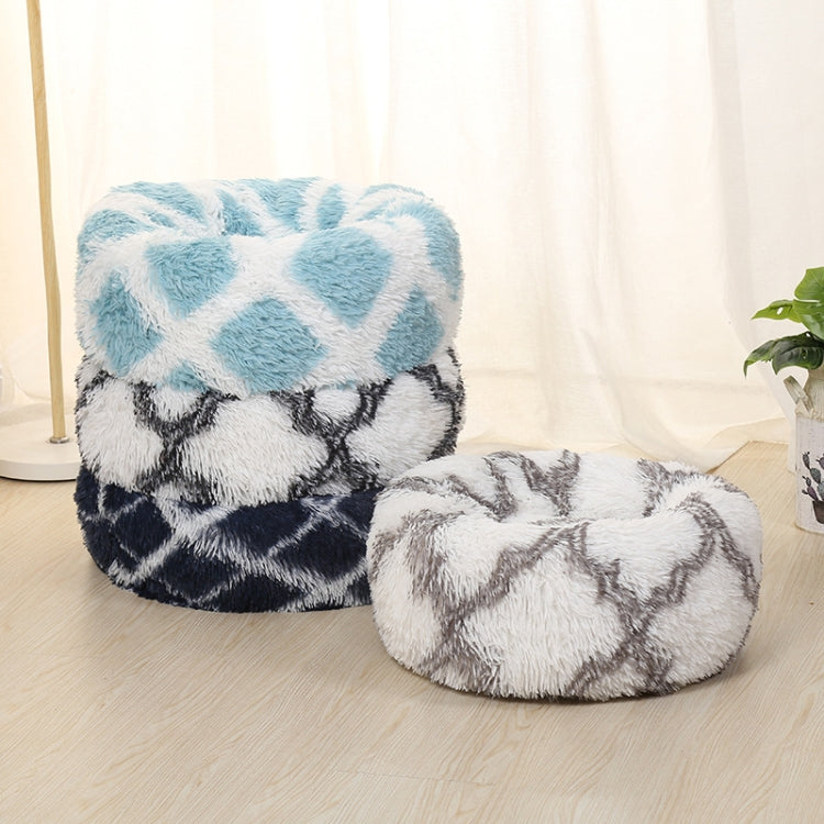 Long-haired Round Pet Kennel Warm Pet Bed