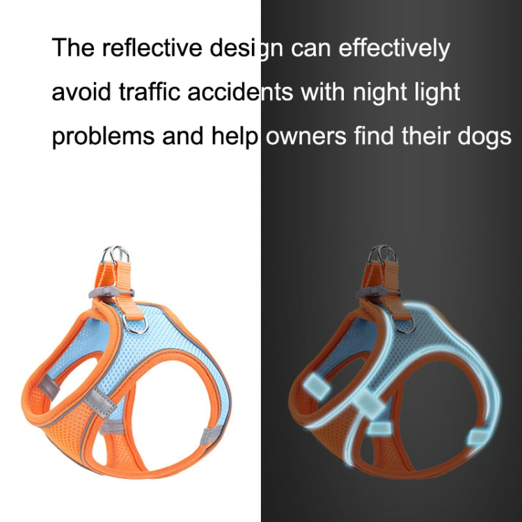 TM050 Pet Chest Strap Vest Type Breathable Reflective Traction Rope
