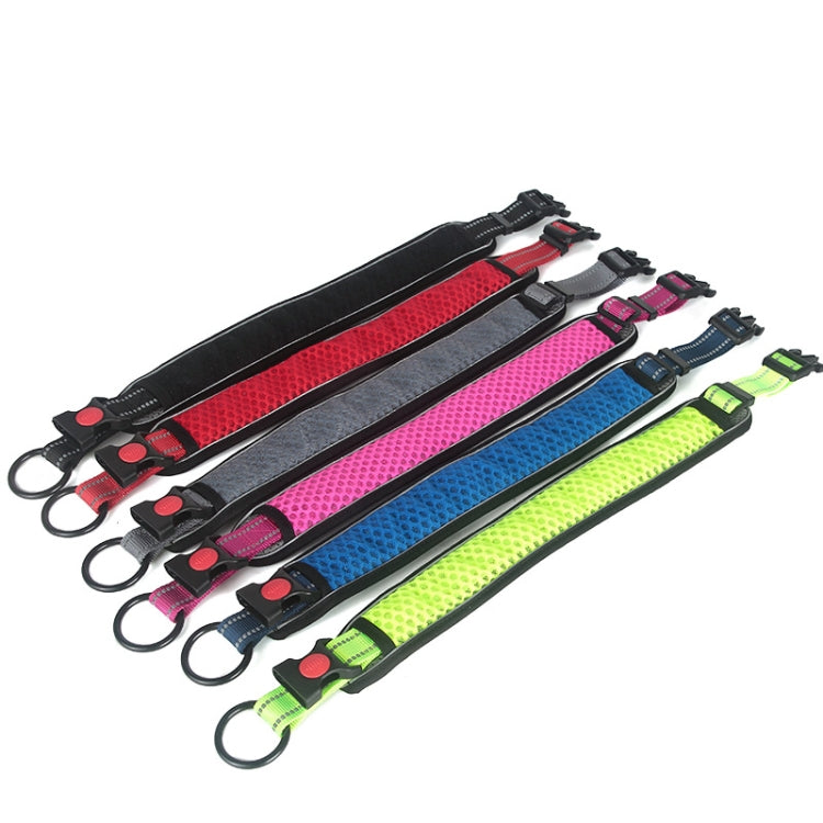 Honeycomb Net Dog Collar Neck Collar Breathable Reflective Anti-Strangle Collar