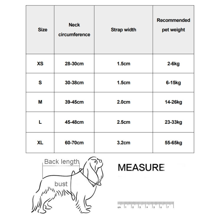 Honeycomb Net Dog Collar Neck Collar Breathable Reflective Anti-Strangle Collar