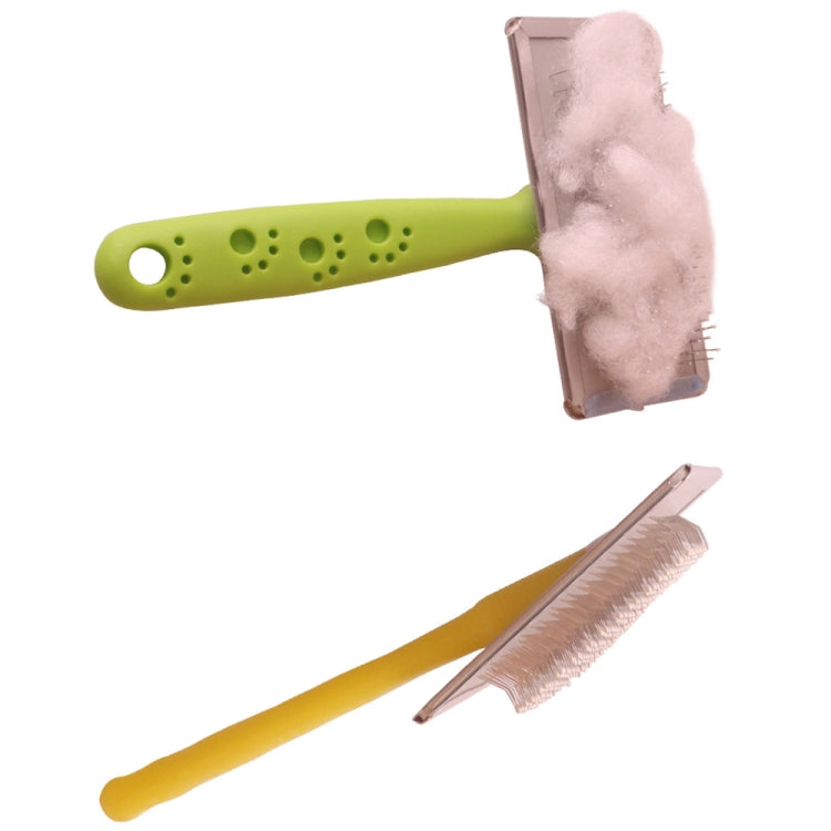 BG-W1347 Pet Hair Removal Massage Comb Dog Cleaning Tools, Random Color Delivery