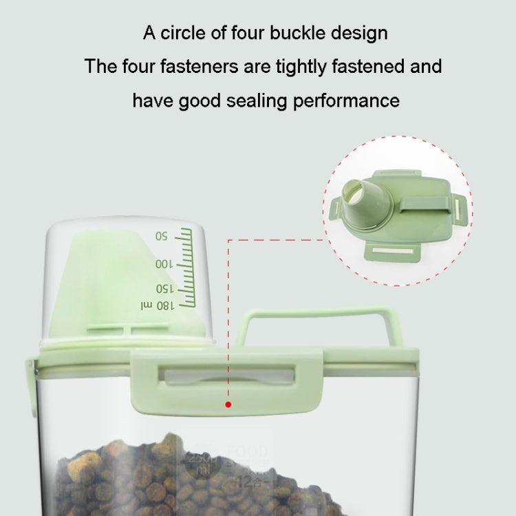 Pet Food Storage Bucket 4 Snap Dog Food Moisture Proof Sealed Storage Tank