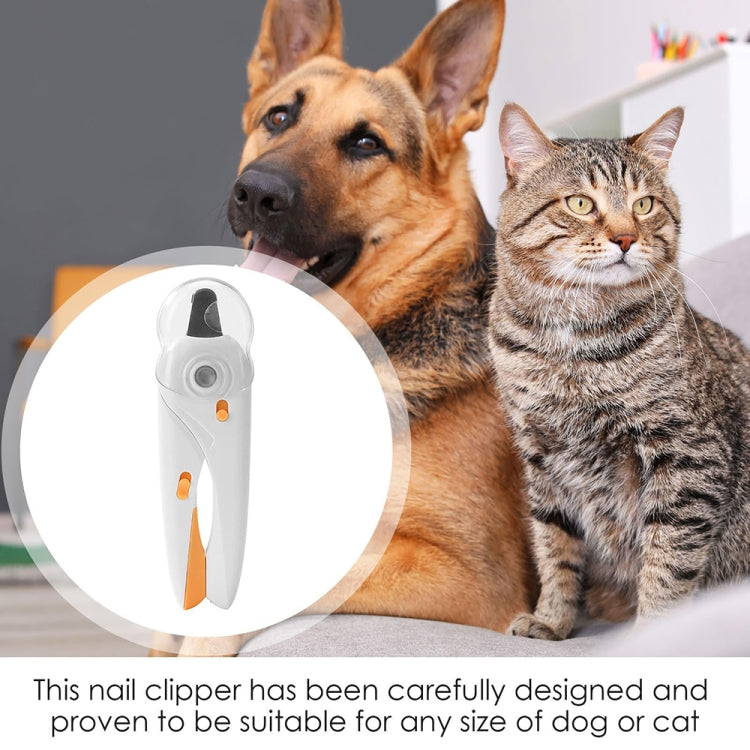 LED Pet Nail Clippers Dog and Cat Nail Clippers with Nail Polisher