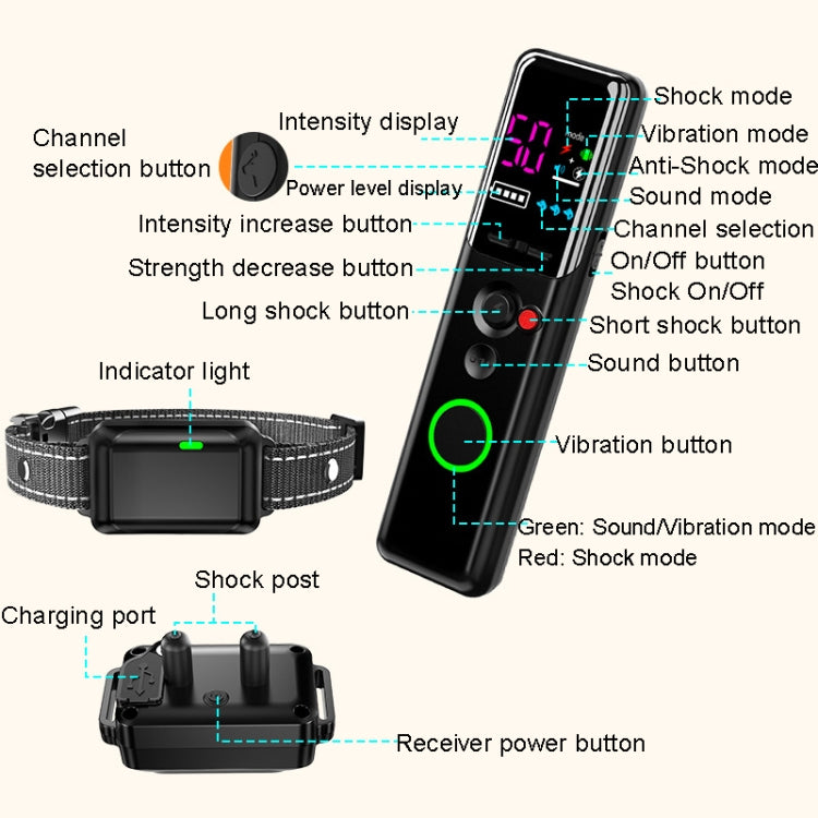 Remote Control Pet Electric Shock Circular Dog Trainer