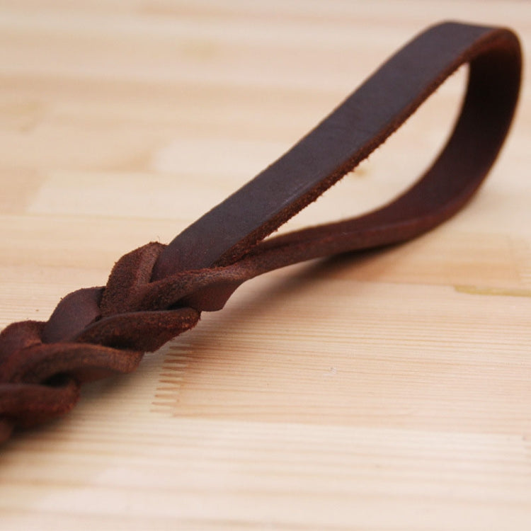 Leather Pet Leash Short Pull Rope Dog Chain