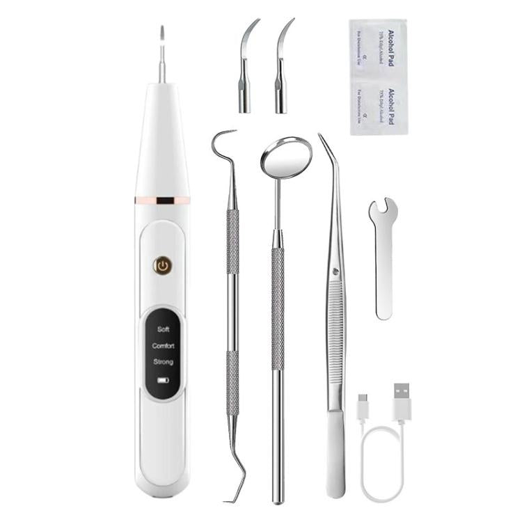 Pet Ultrasonic Teeth Cleaner Dog Tooth Brushing Kit Plaque Tartar Remover Dental Care Tool