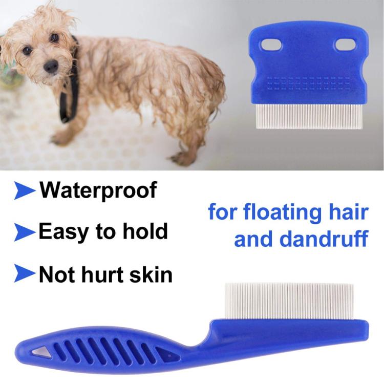 6pcs /Set Pet Flea Comb Stainless Steel Pin Dense Tooth Cat Dog Comb
