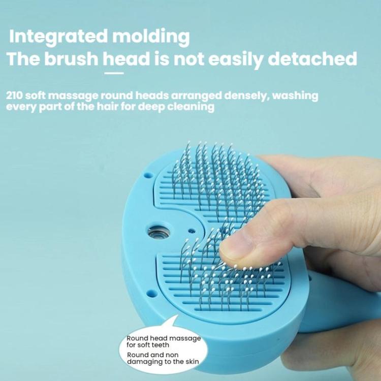 Pet Blue Light Antibacterial Spray Massage Knot Comb