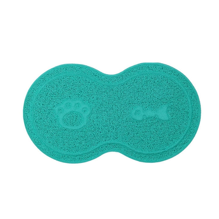 Lovely PVC Cat Litter Mat Eight-shaped Anti-skid Placemat Pet Supplies