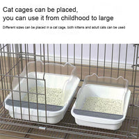 Semi-closed Cat-ear Baffle Cat Litter Basin Deodorization Cat Toilet
