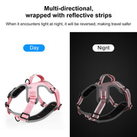 FunAdd Traction Rope Reflective Breathable Nylon Pet Vest Dog Harness, Size: M