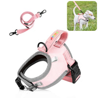 FunAdd Traction Rope Reflective Breathable Nylon Pet Vest Dog Harness, Size: S