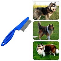 5 PCS Pet Cats Dogs Supplies Combs Fine Toothed Stainless Steel Needle Fleas Removal Combs, Length: 14cm
