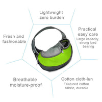 Dog and Cat Sling Carrier Hands Free Reversible Pet Papoose Bag, Size：Small