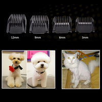 P2 110-240V Ceramics Titanium Professional Pet Electric Scissors Pets Hair Clippers with Four Combs