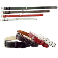 Leather Pet Dog Collar Pet Products Big Dog Collar, Size: M, 2 * 42cm