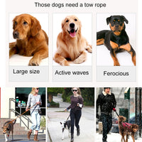 Pet Dogs Nylon Night Reflective Breathable Handheld Traction Lead Leash, Size: M, Adjustable Range: 2.5*(100-140cm)