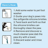 Pet Antiseptic Products Silicone Wash Feet Cleaning Cup Size: S