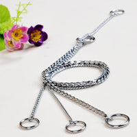 35cm Pet P Chain Pet Collars Pet Neck Strap Dog Neckband Snake Chain Dog Chain  Solid  Metal Chain Dog Collar