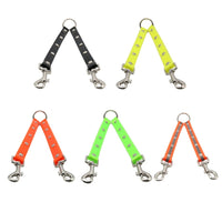 TPU Material Pet Dogs 2 in 1 Tangle-free Traction Rope Double Pet Dog Walking Leash, Length: 25 cm