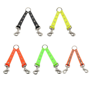 TPU Material Pet Dogs 2 in 1 Tangle-free Traction Rope Double Pet Dog Walking Leash, Length: 25 cm