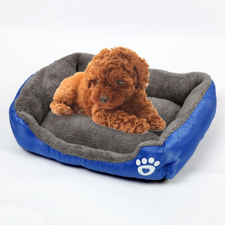 Candy Color Four Seasons Genuine Warm Pet Dog Kennel Mat Teddy Dog Mat, Size: M, 54×42×12cm