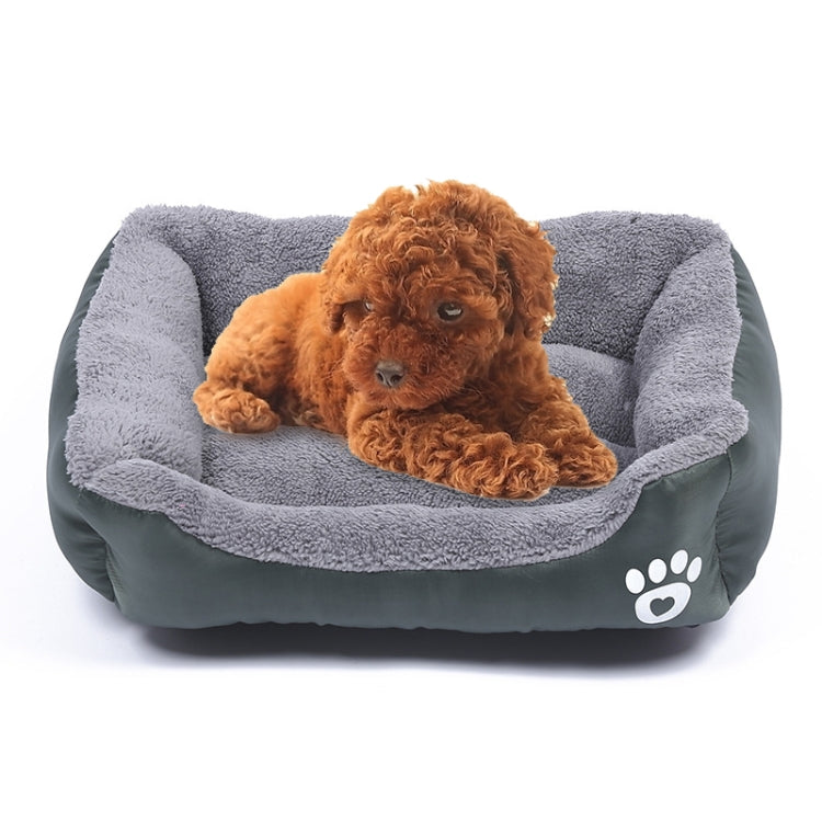 Candy Color Four Seasons Genuine Warm Pet Dog Kennel Mat Teddy Dog Mat, Size: M, 54×42×12cm